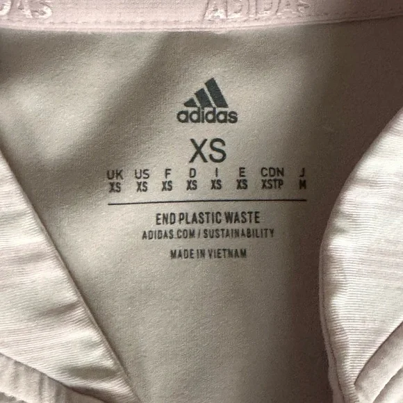 Adidas women's golf polo, specifically identified as the Ultimate365 model XS - Picture 4 of 7